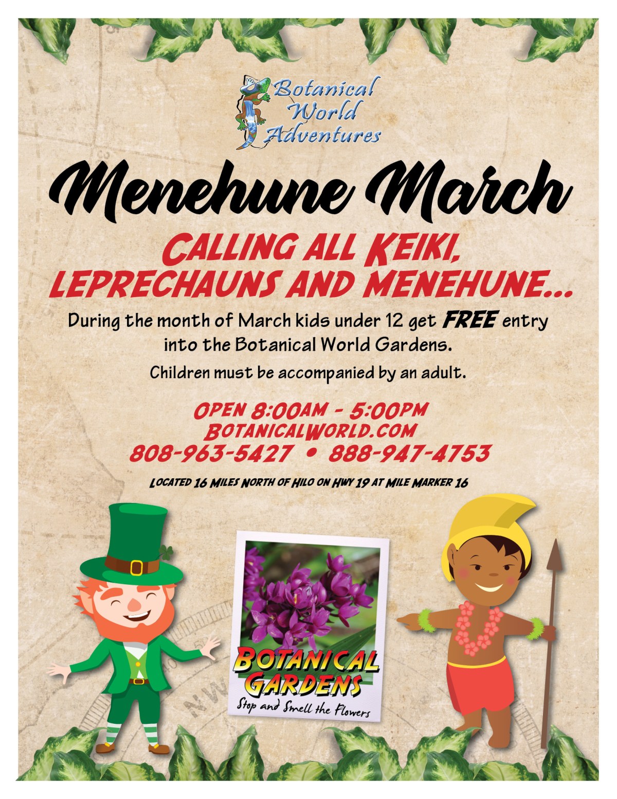 text with leprechaun and menehune